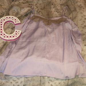 🌸 Lilac camisole with lace 🌸